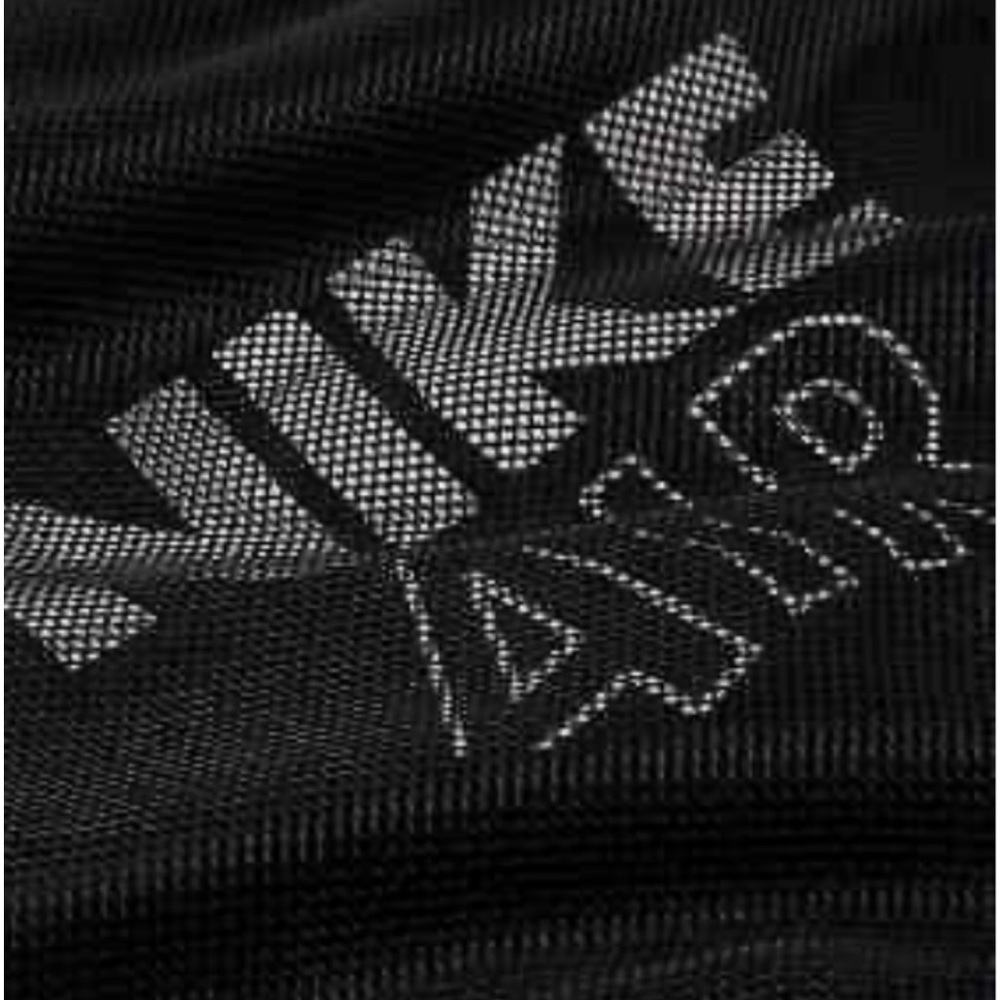 NIKE SPORTSWEAR AIR 1/4 Zip Black White Mesh Pullover Women's Size L - Picture 8 of 16